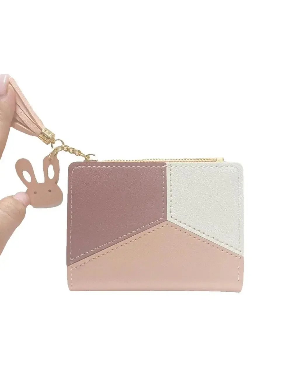 Womens Wallet New Bunny Tassel Cute Zipper Coin Purse Card Holder Small
